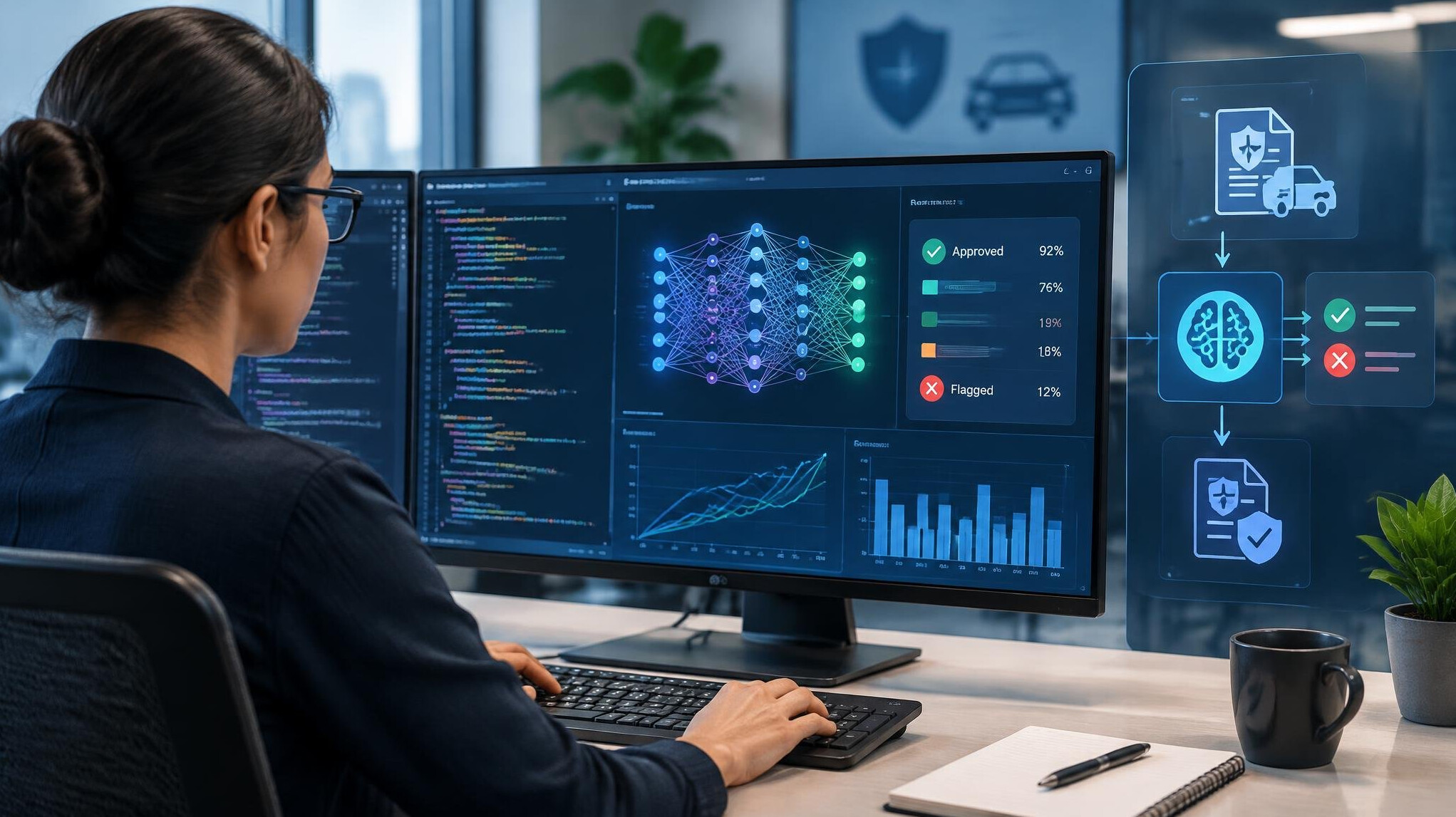 data scientist working